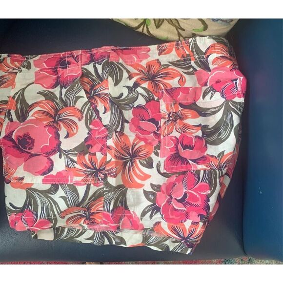 Gap Women's Linen-Cotton Shorts Coral Color - Picture 4 of 10